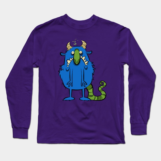 Big Nose Monster 1 Long Sleeve T-Shirt by westinchurch